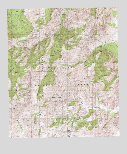 Portal Peak, AZ USGS Topographic Map