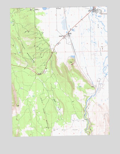Bieber, CA USGS Topographic Map