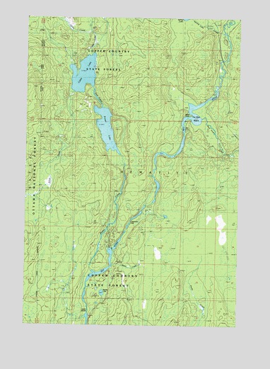 Porter Lake, MI USGS Topographic Map