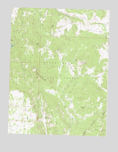 Porter Mountain, CO USGS Topographic Map