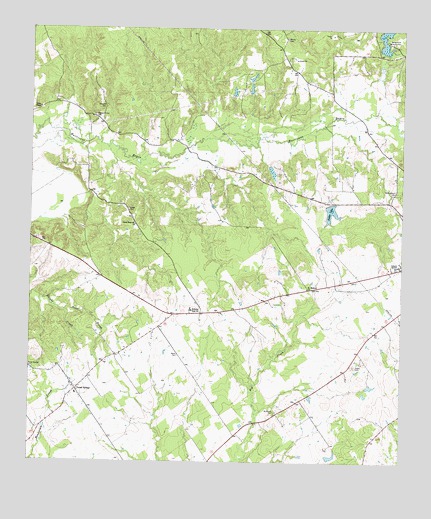 Porter Springs, TX USGS Topographic Map