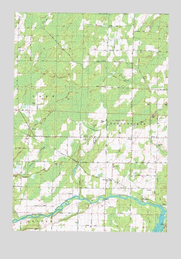Porterfield, WI USGS Topographic Map