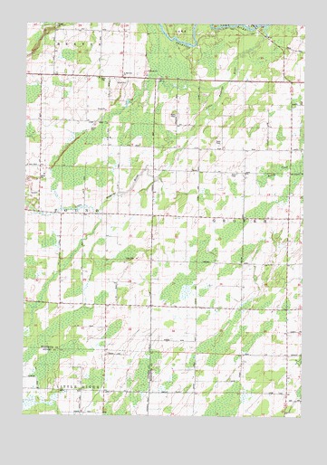 Porterfield SW, WI USGS Topographic Map