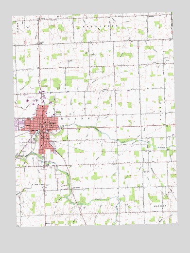Portland, IN USGS Topographic Map