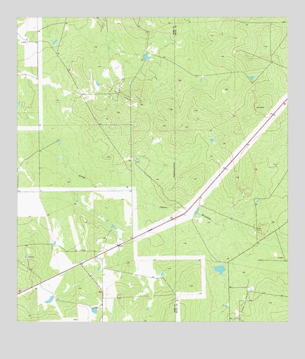 Biel Lake SE, TX USGS Topographic Map