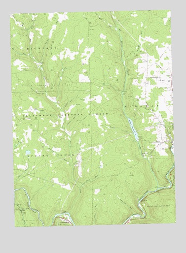 Portland Mills, PA USGS Topographic Map