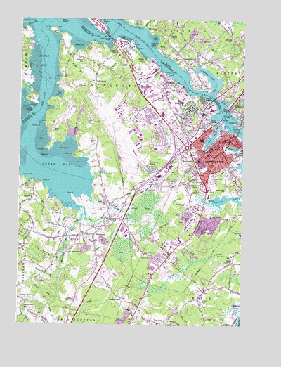 Portsmouth, NH USGS Topographic Map
