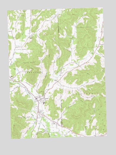 Portville, NY USGS Topographic Map