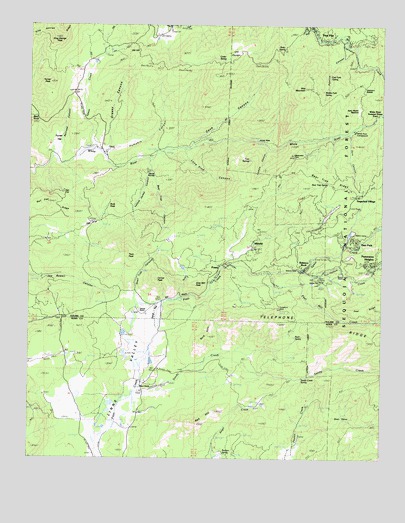 Posey, CA USGS Topographic Map