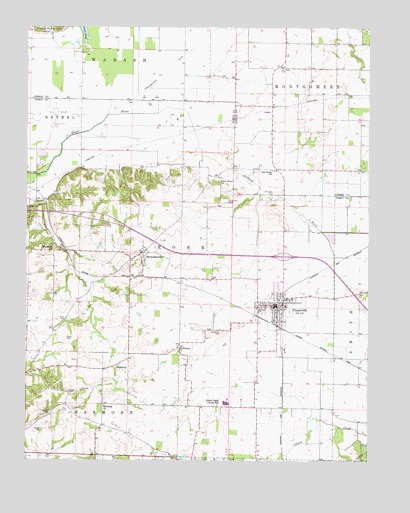 Poseyville, IN USGS Topographic Map