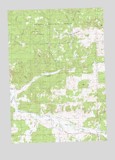 Post, OR USGS Topographic Map