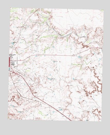 Post East, TX USGS Topographic Map