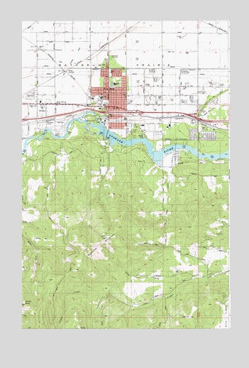 Post Falls, ID USGS Topographic Map