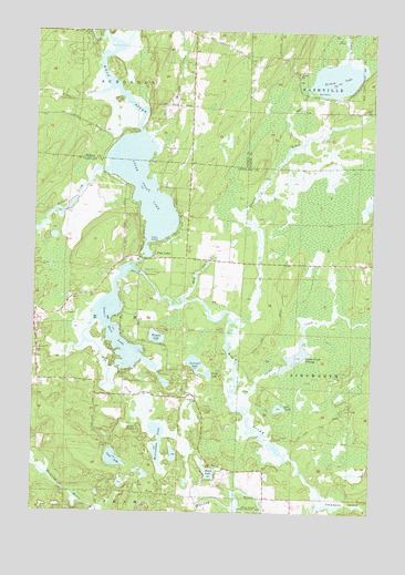 Post Lake, WI USGS Topographic Map