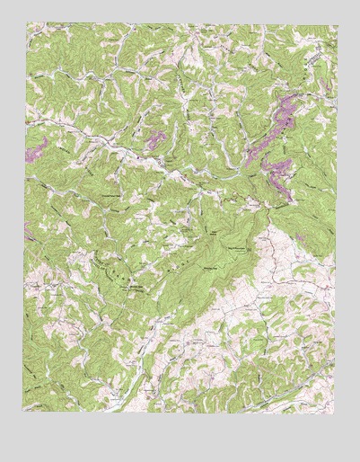 Big A Mountain, VA USGS Topographic Map