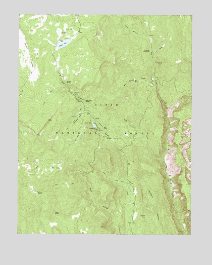 Posy Lake, UT USGS Topographic Map