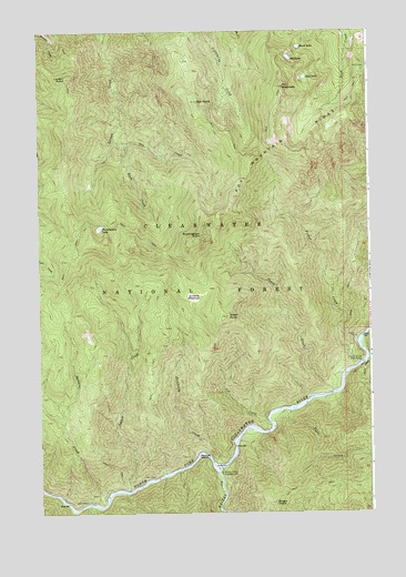 Pot Mountain, ID USGS Topographic Map