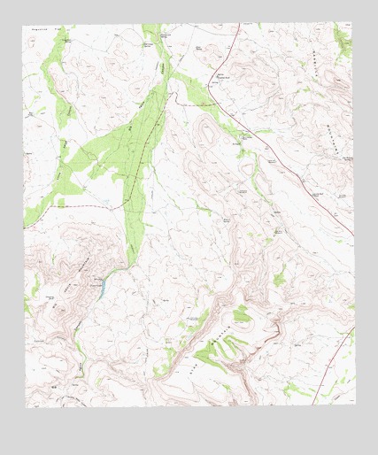 Big Aguja Mountain, TX USGS Topographic Map