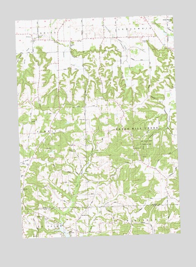 Potato Hill, WI USGS Topographic Map