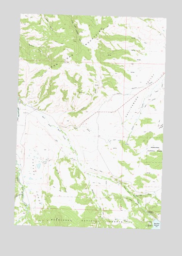 Potato Lakes, MT USGS Topographic Map