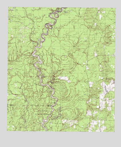 Potato Patch Lake, TX USGS Topographic Map