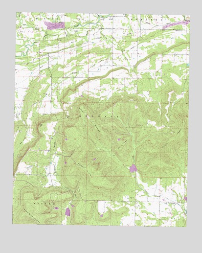 Potato Peaks, OK USGS Topographic Map