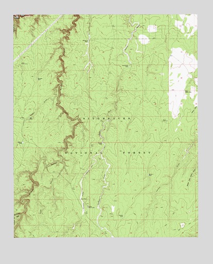 Potato Wash South, AZ USGS Topographic Map