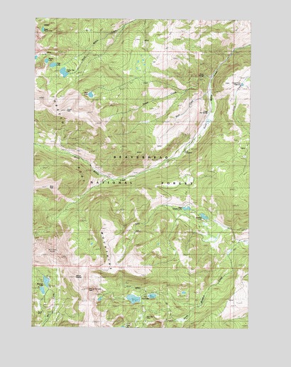 Potosi Peak, MT USGS Topographic Map