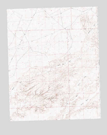 Alamo Mesa West, NM USGS Topographic Map