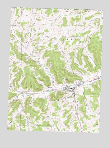 Potter Brook, PA USGS Topographic Map