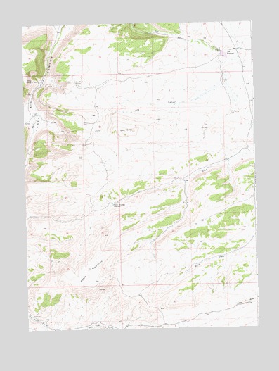 Potter Mountain, WY USGS Topographic Map