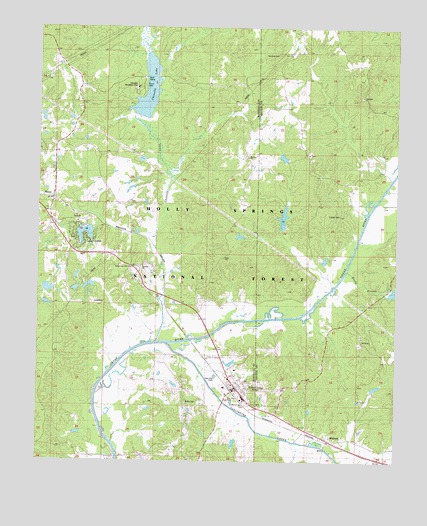 Potts Camp, MS USGS Topographic Map