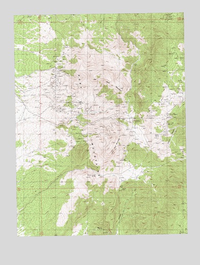 Big Bald Mountain, NV USGS Topographic Map