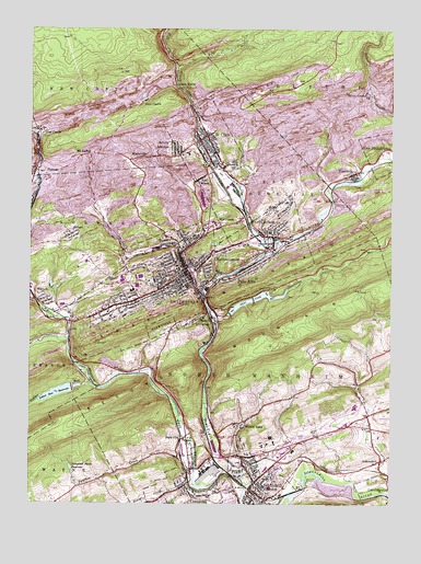 Pottsville, PA USGS Topographic Map