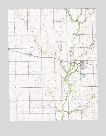 Potwin, KS USGS Topographic Map