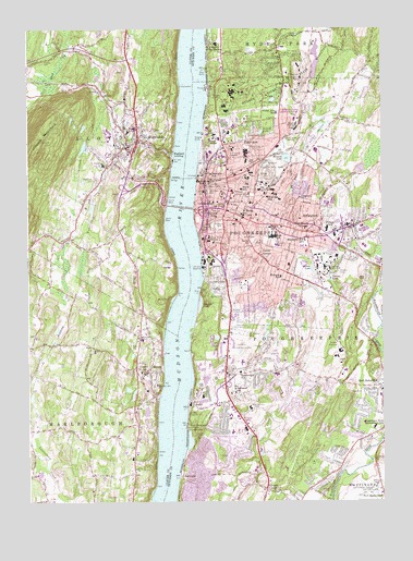 Poughkeepsie, NY USGS Topographic Map