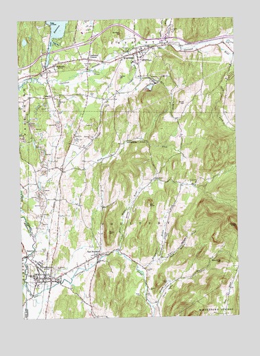 Poultney, VT USGS Topographic Map