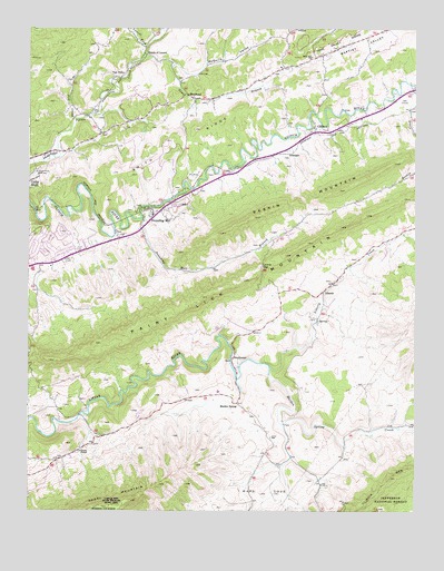 Pounding Mill, VA USGS Topographic Map