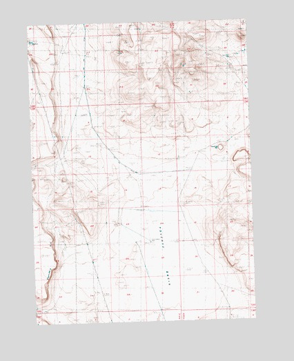 Poverty Basin North, OR USGS Topographic Map