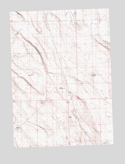 Poverty Basin South, OR USGS Topographic Map