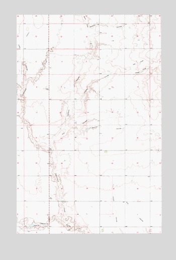 Poverty Coulee, MT USGS Topographic Map