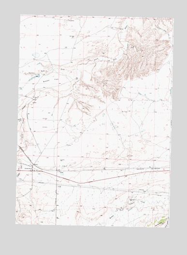 Powder River, WY USGS Topographic Map