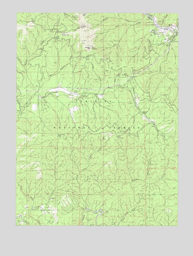 Big Bar, CA USGS Topographic Map