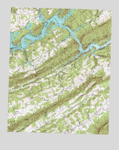 Powder Springs, TN USGS Topographic Map