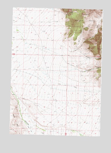 Powderhorn Gulch, ID USGS Topographic Map
