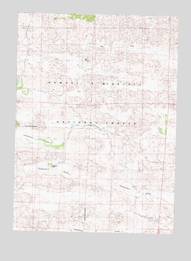 Powderhorn Valley, NE USGS Topographic Map