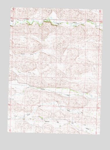 Powderhorn Valley SW, NE USGS Topographic Map