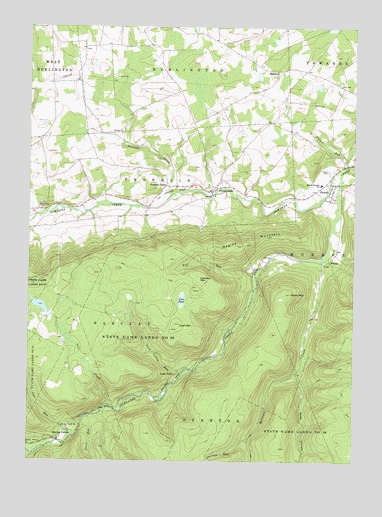 Powell, PA USGS Topographic Map