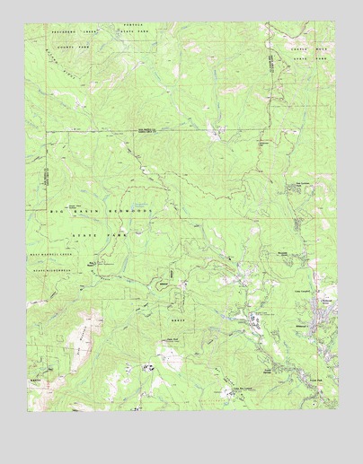 Big Basin, CA USGS Topographic Map