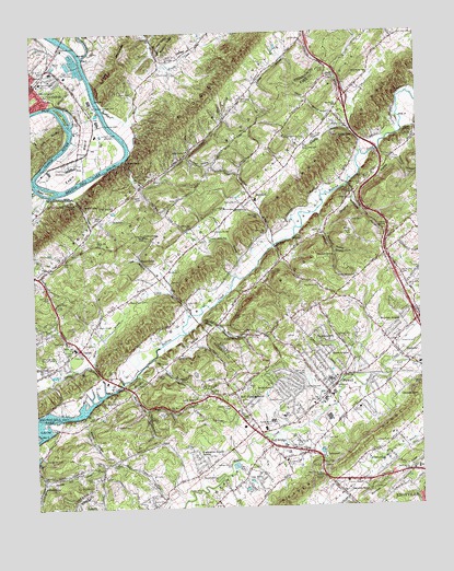 Powell, TN USGS Topographic Map